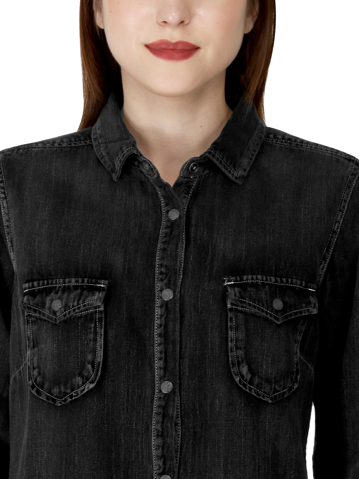 Black Denim Shirt