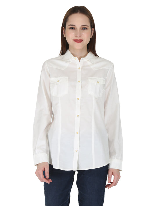 White With Whip Stitching Shirt