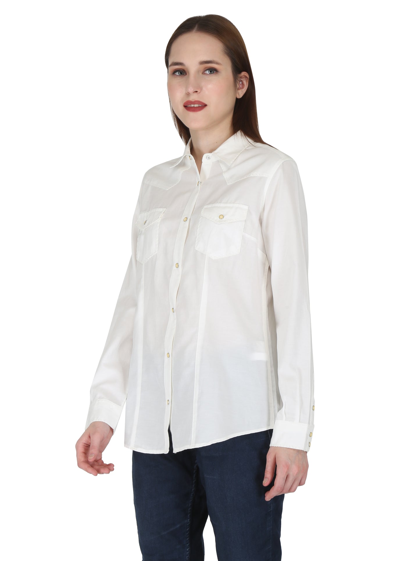 White With Whip Stitching Shirt