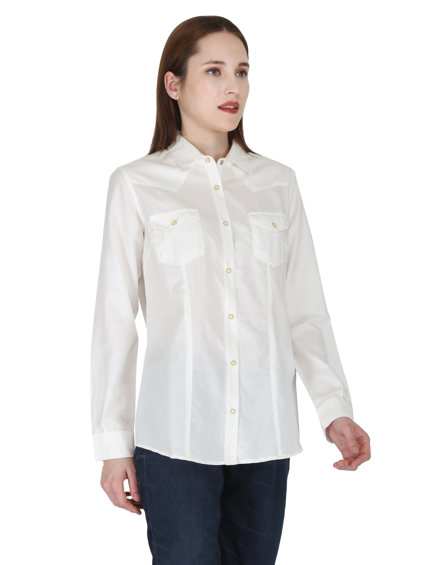 White With Whip Stitching Shirt