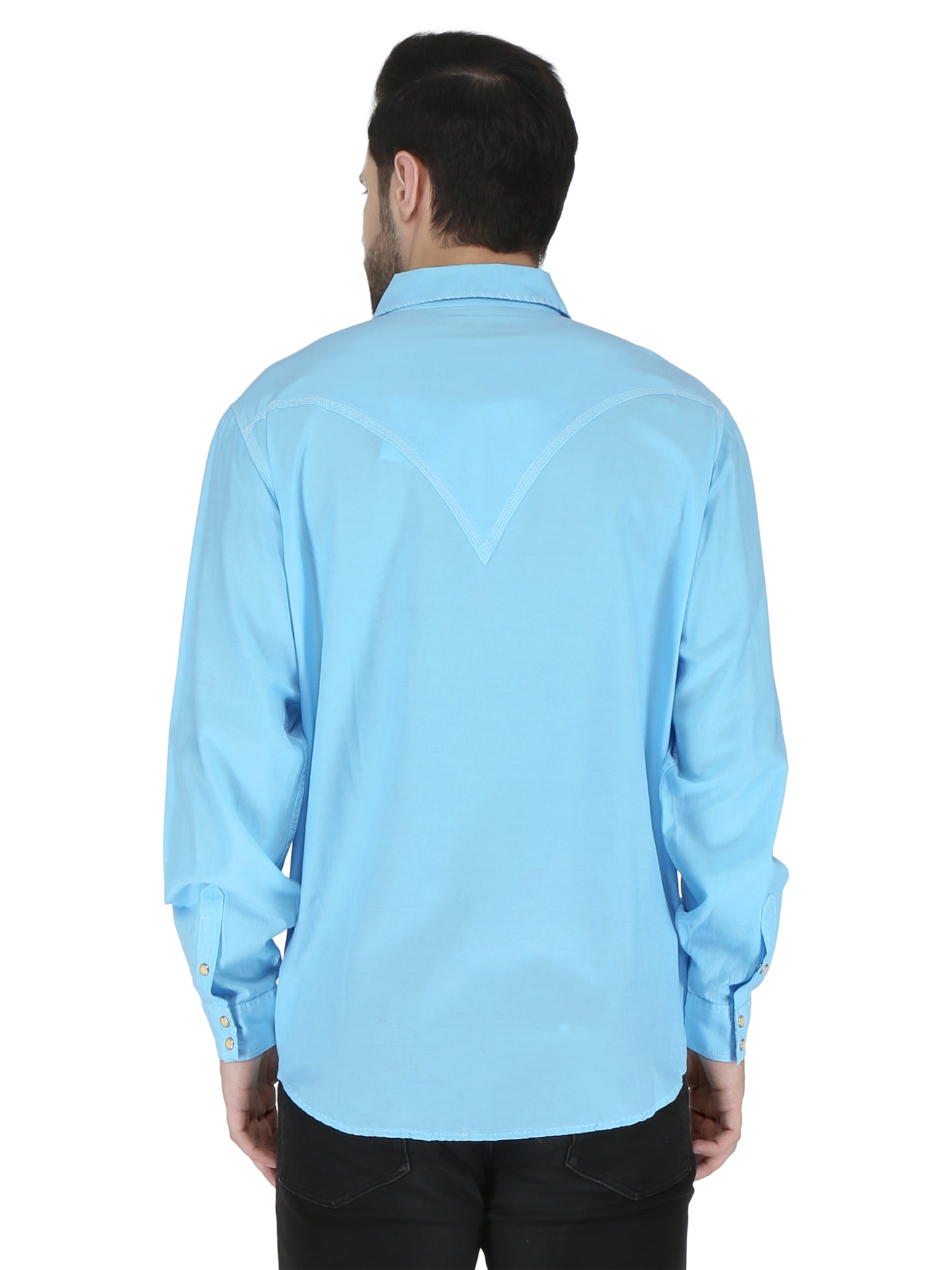 Turquoise Whip Stitch Shirt