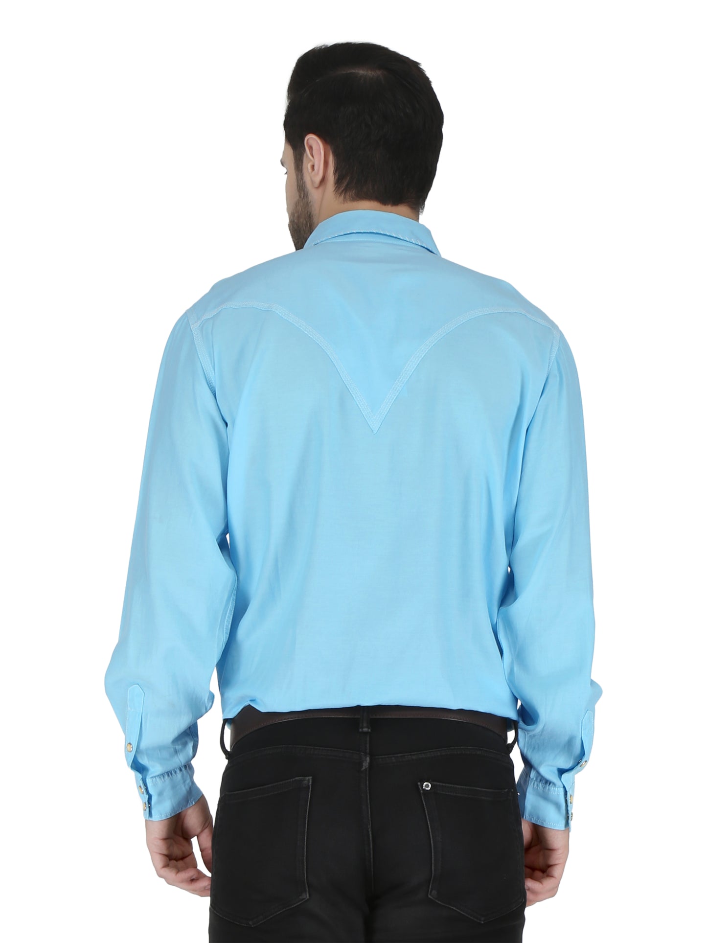 Turquoise Whip Stitch Shirt